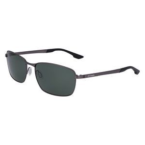 New Columbia C-122S 070 Satin Gunmetal Sunglasses with Green Lenses